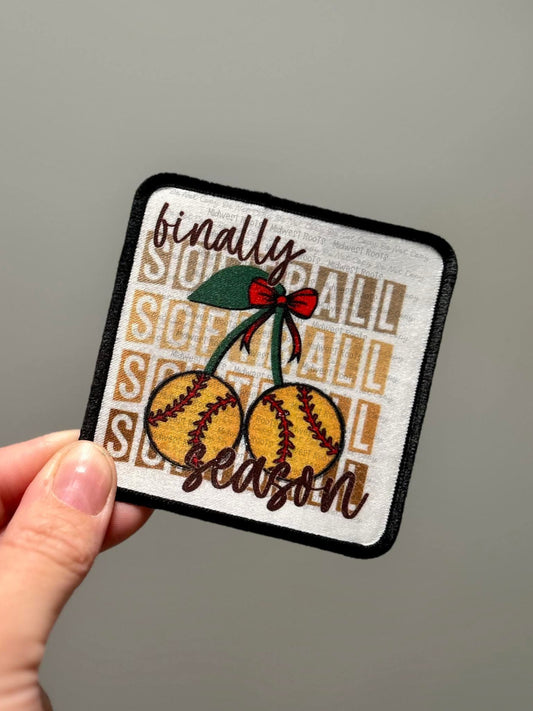 Finally Softball Season Hat Patch