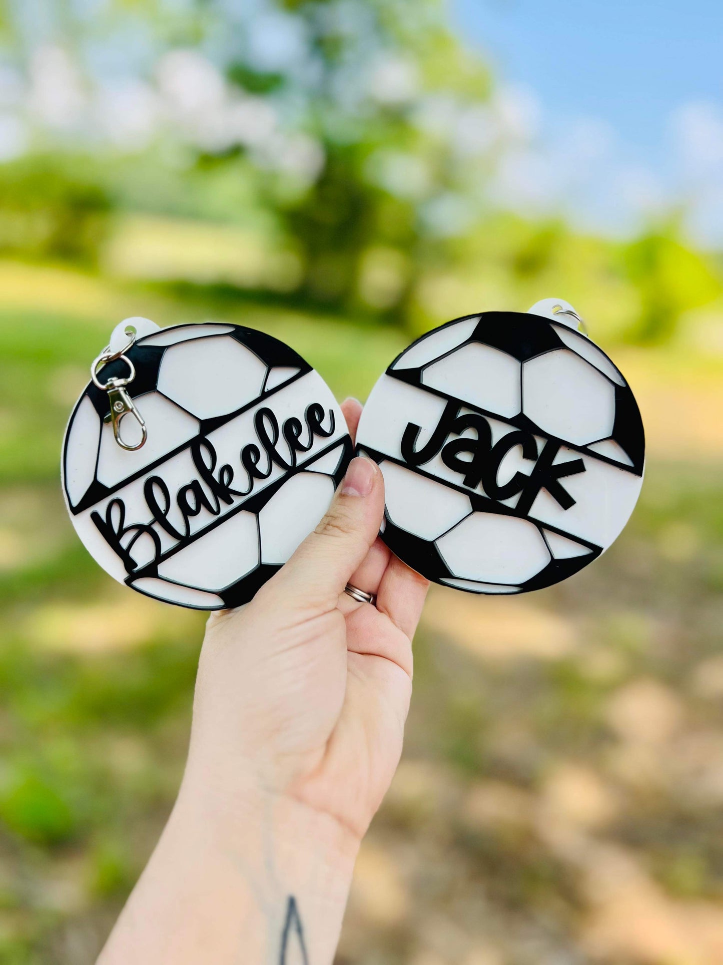 Personalized Soccer Bag Tag