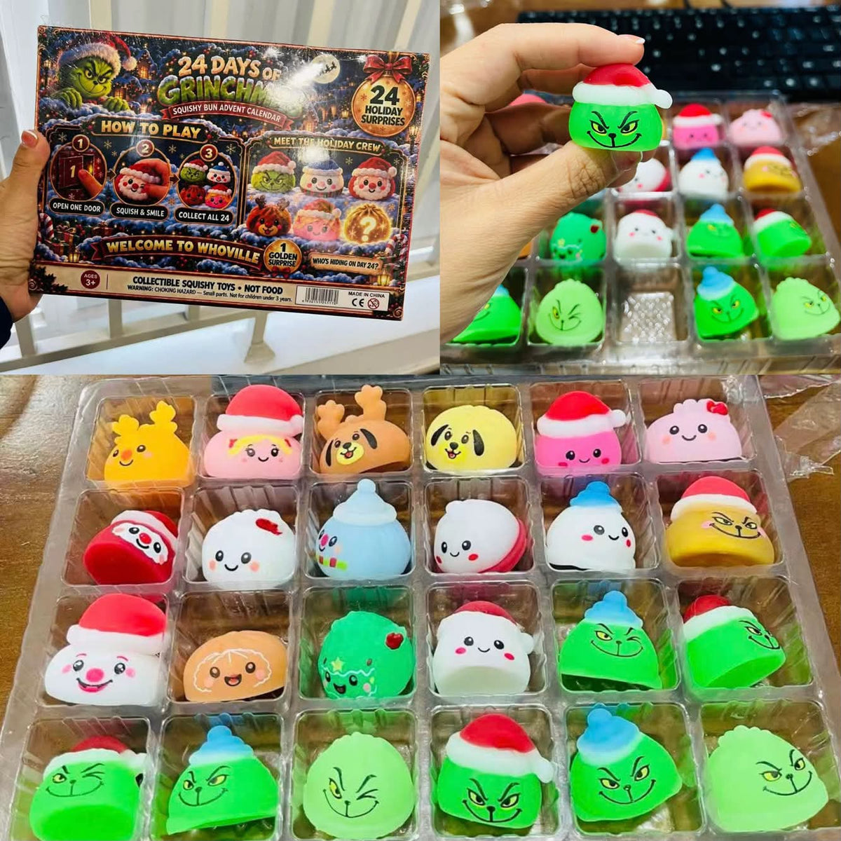 Pre Order Squishy Green Guy Advent Calendar