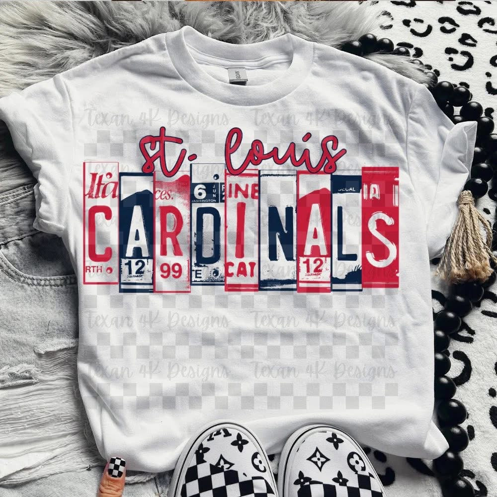 License Plate Baseball Team Top