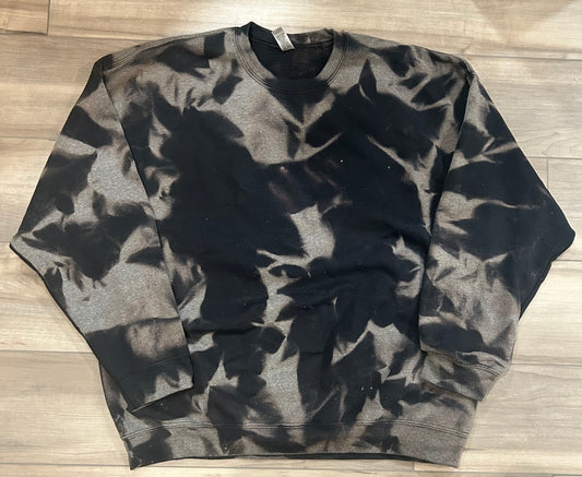 Bleached Blank Sweatshirt in Black and Grey
