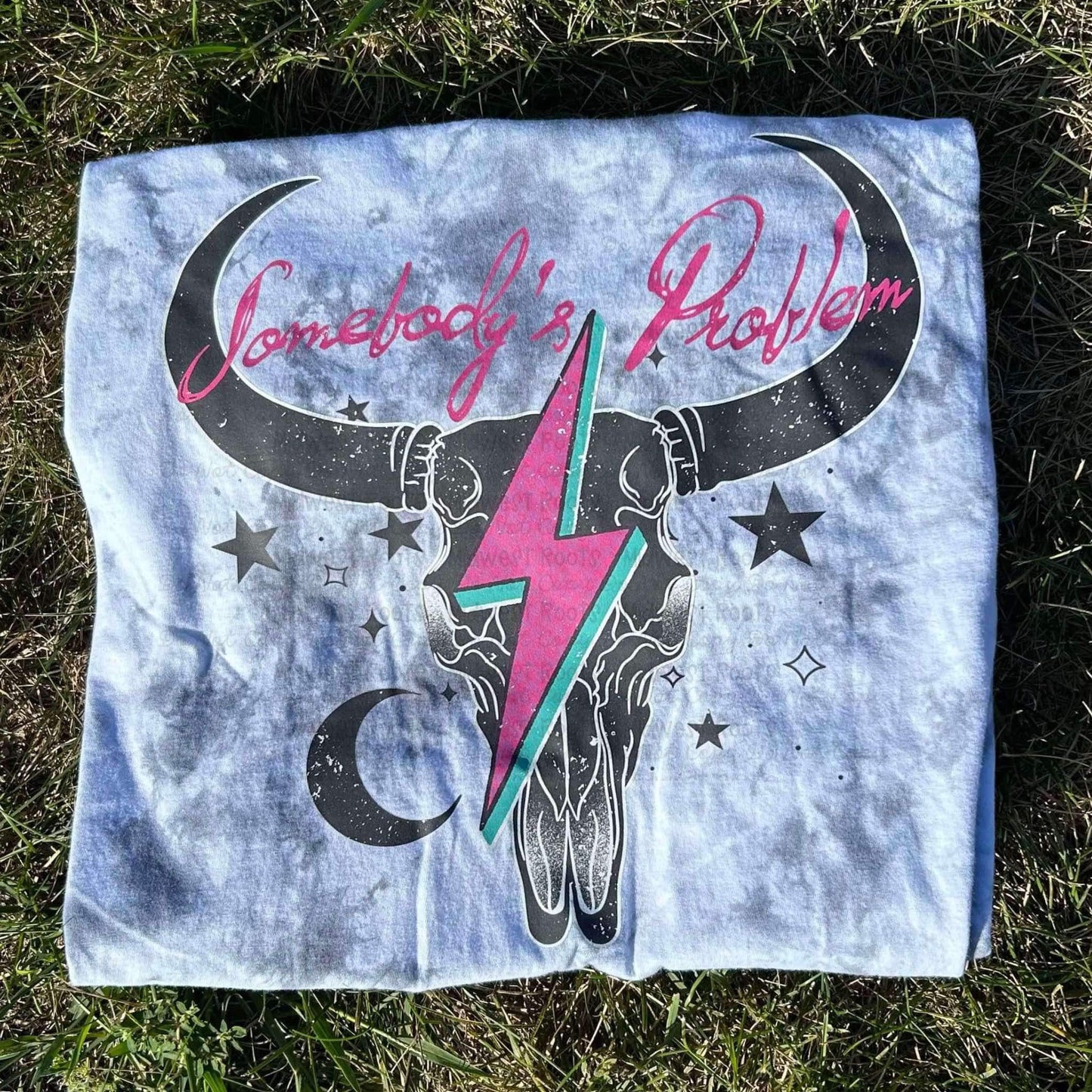 RTS Somebody’s problem tie dye top
