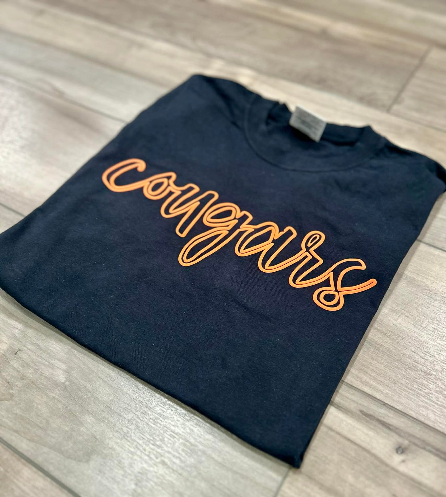 Custom Team Outline Puff Printed Top