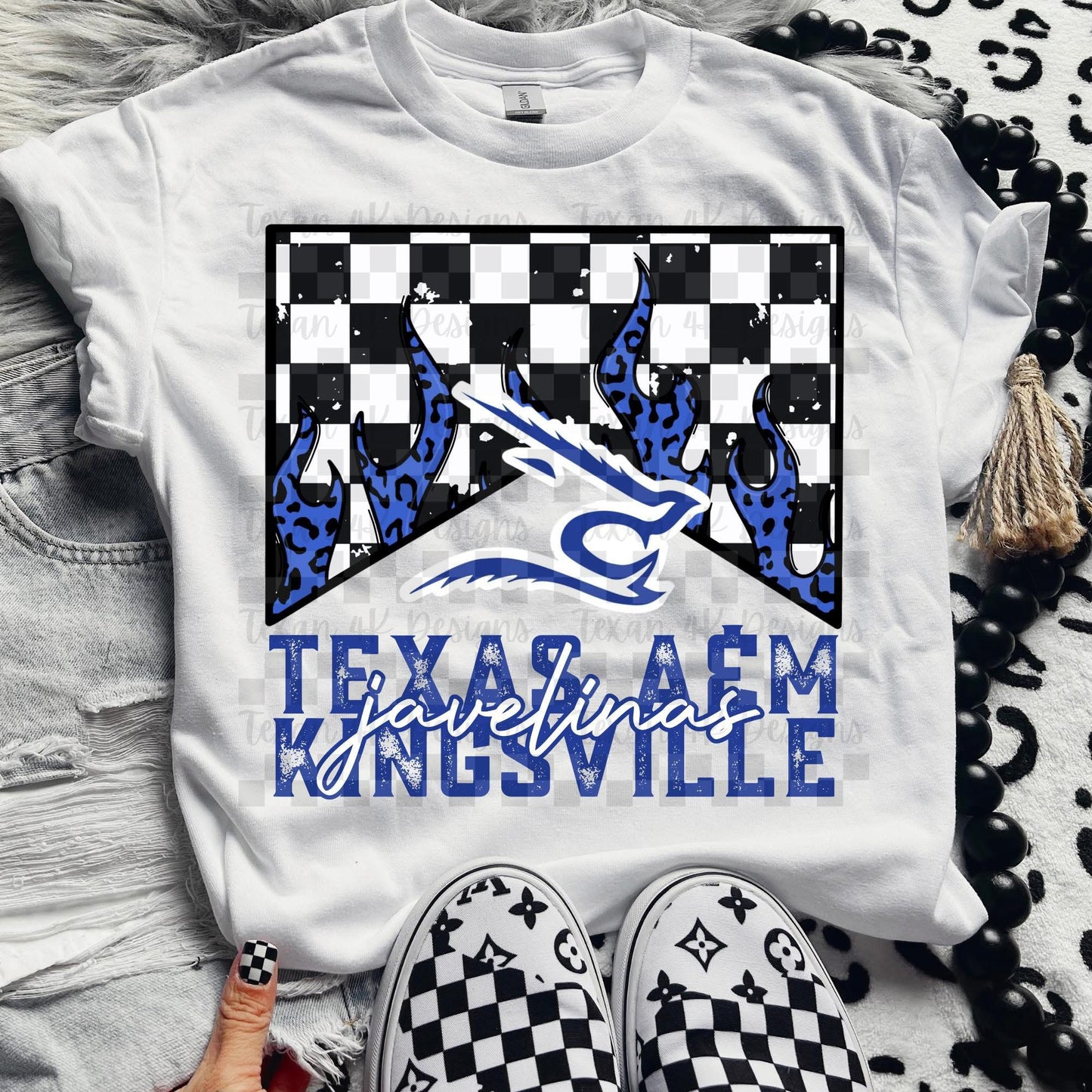 DTF Print - Leopard Flame - Top 32 College Teams