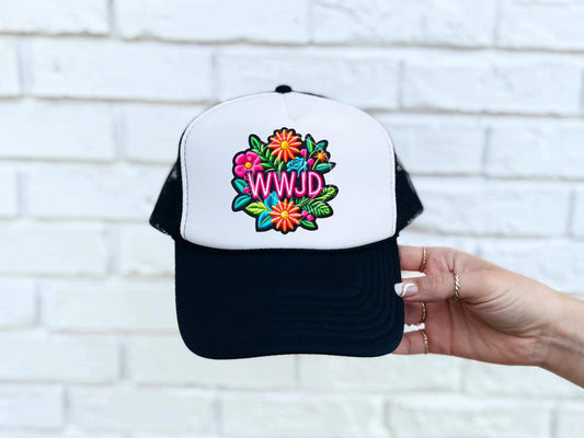 WS Completed WWJD Foam Trucker Hat