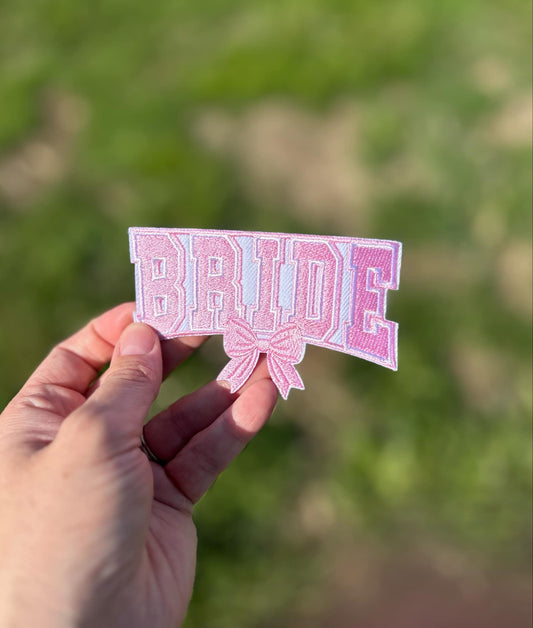 Bride Bow Hat Patch