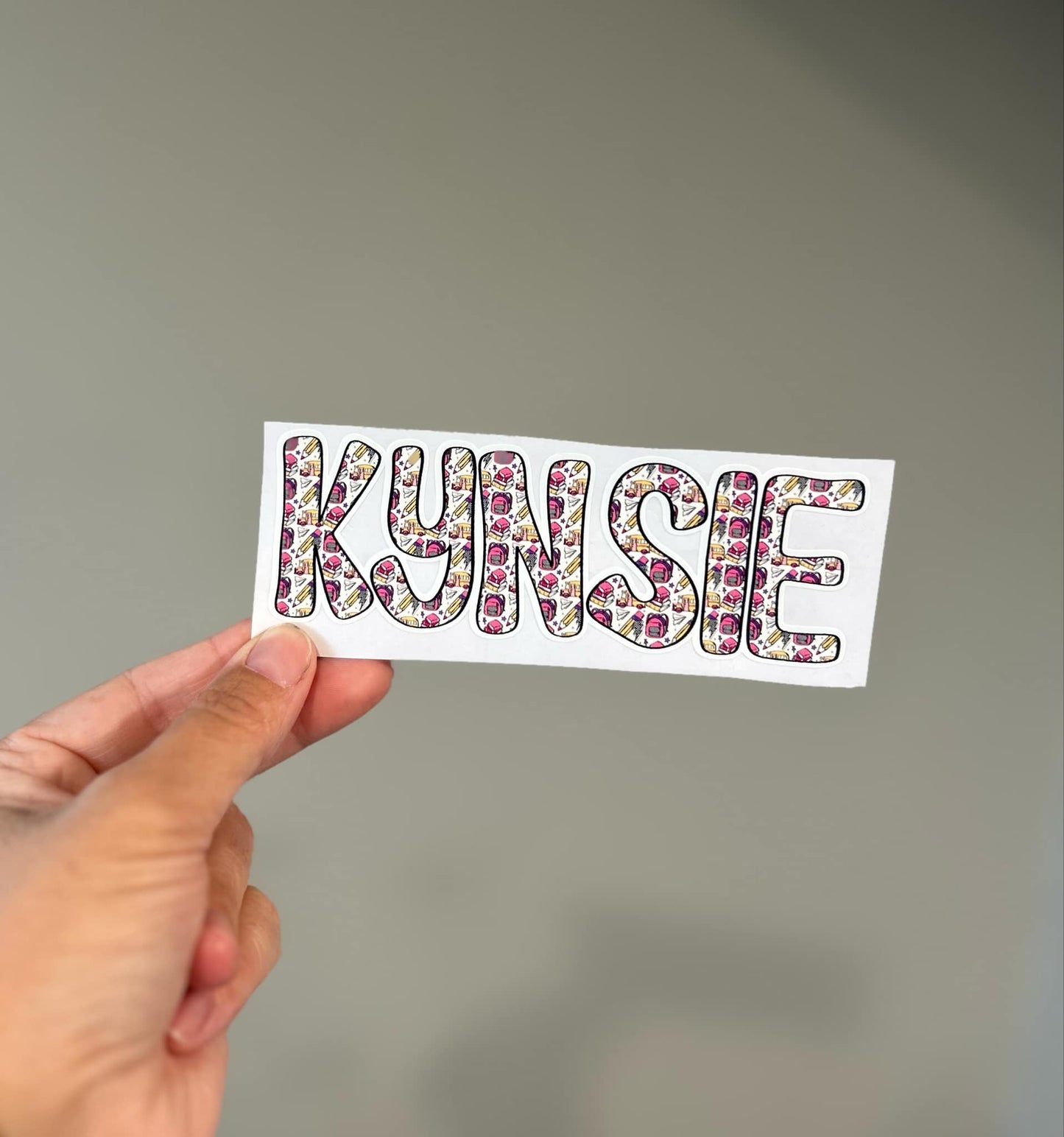School Name Sticker