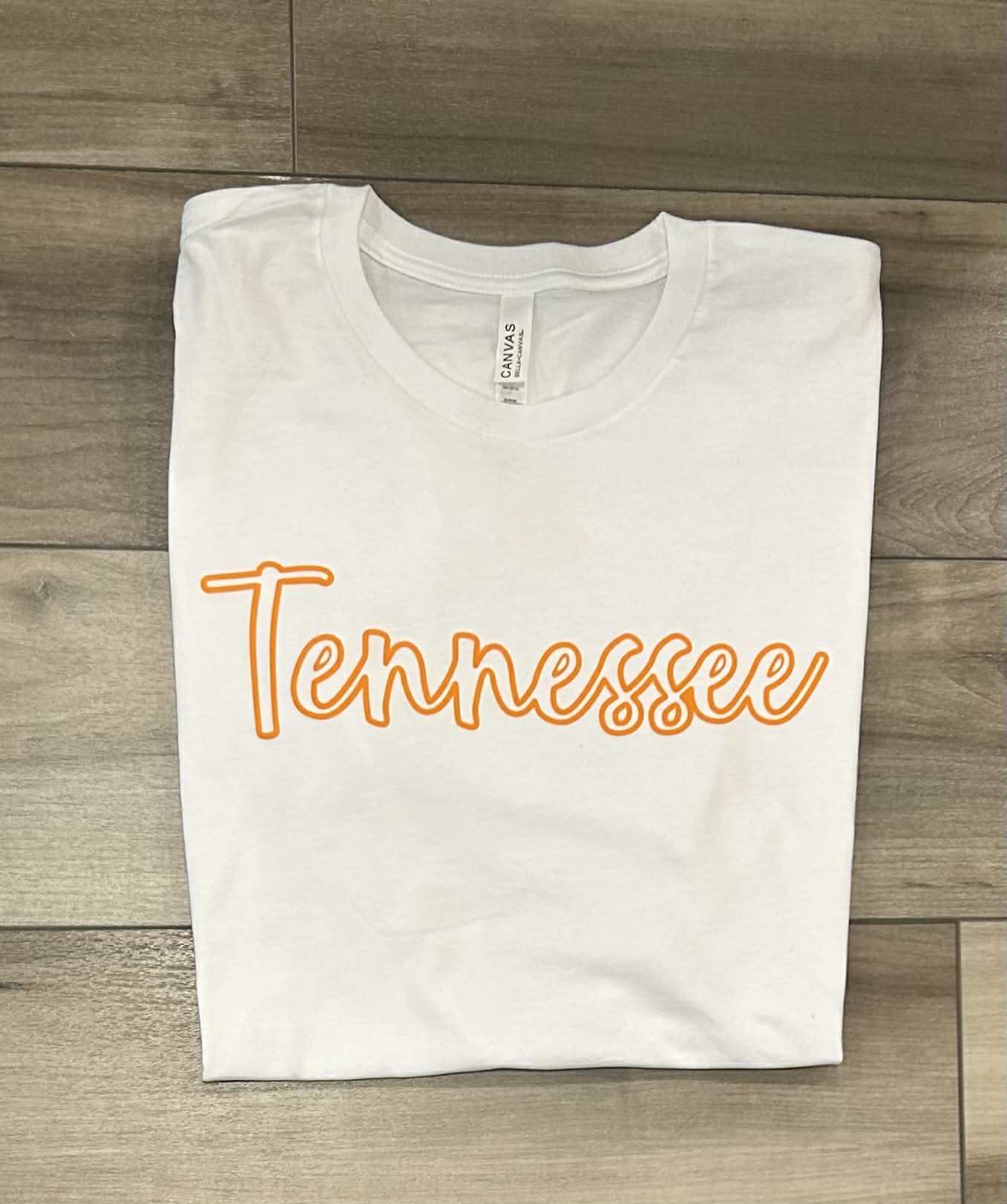 Custom Name Outline Puff Printed Top
