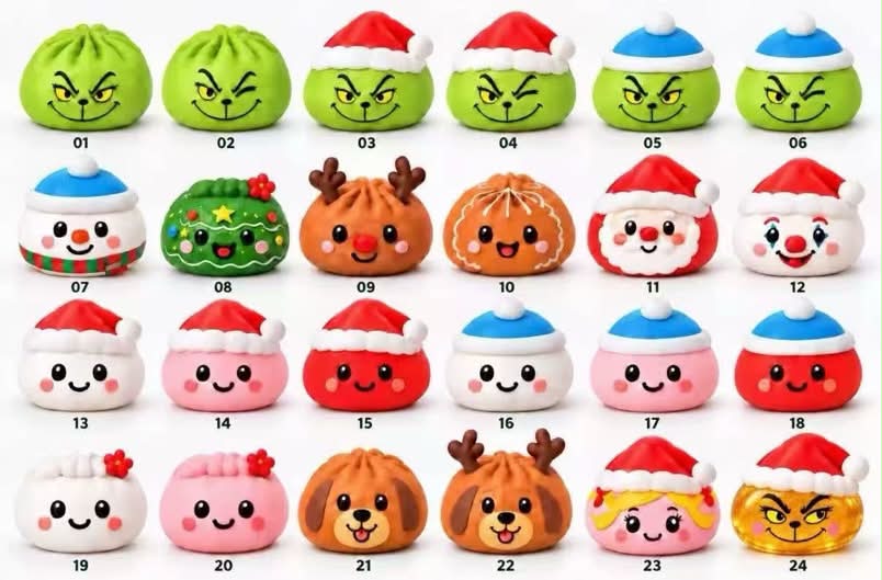 Pre Order Squishy Green Guy Advent Calendar