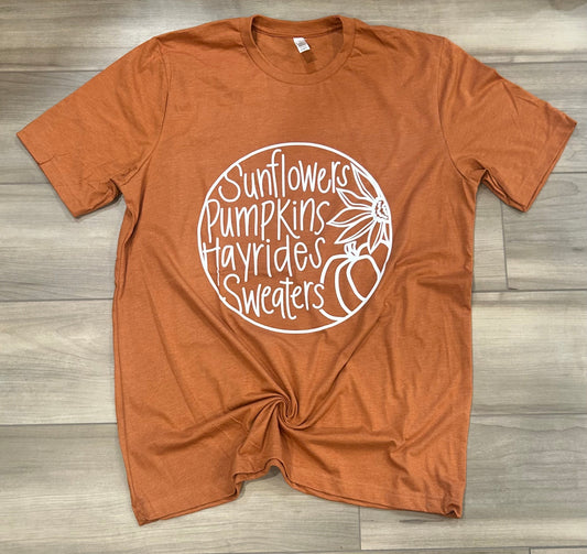DTF Print - Sunflowers, Hayrides, Pumpkins