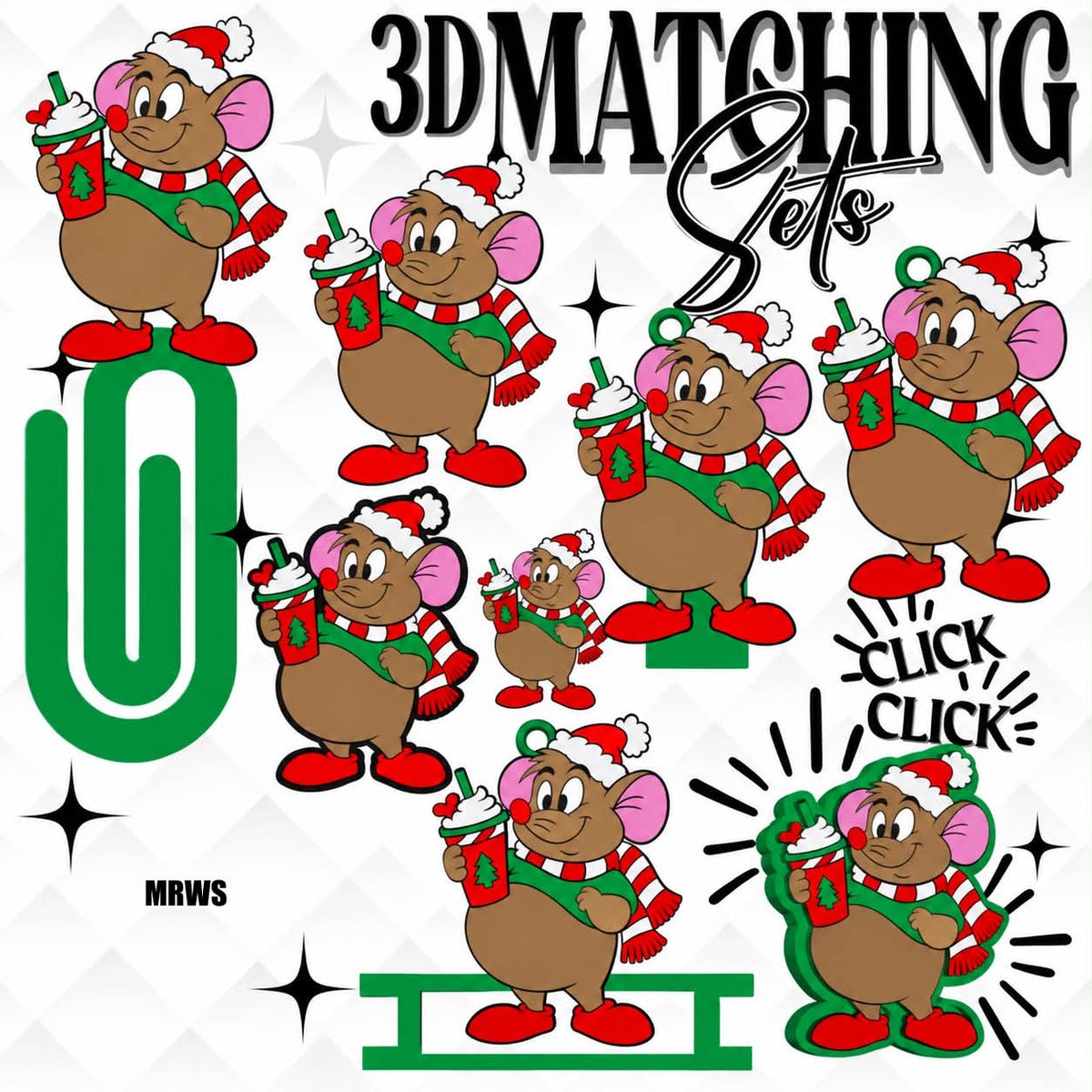 3D Printed Christmas Mouse