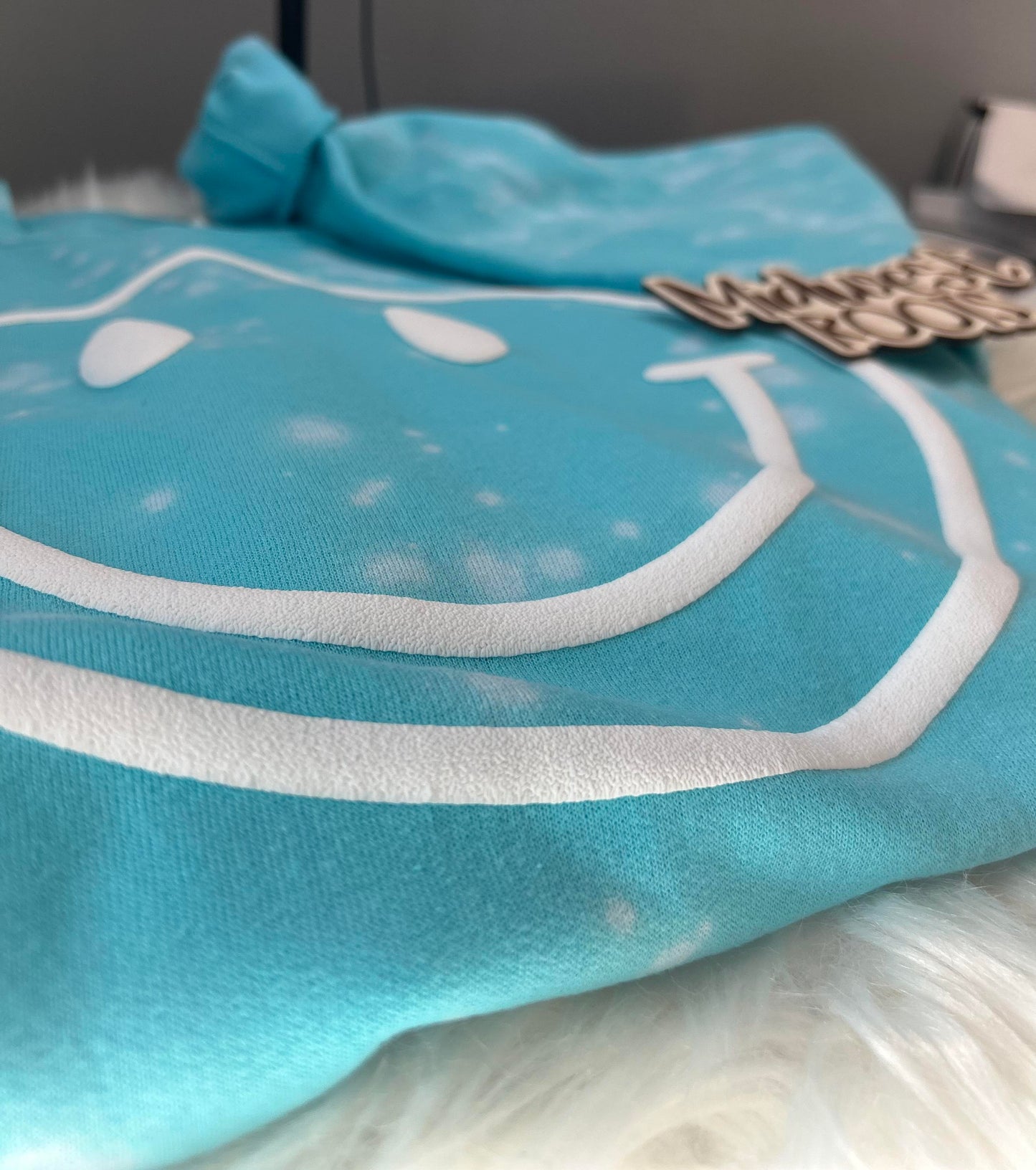 Happy Smile Puff Print Top