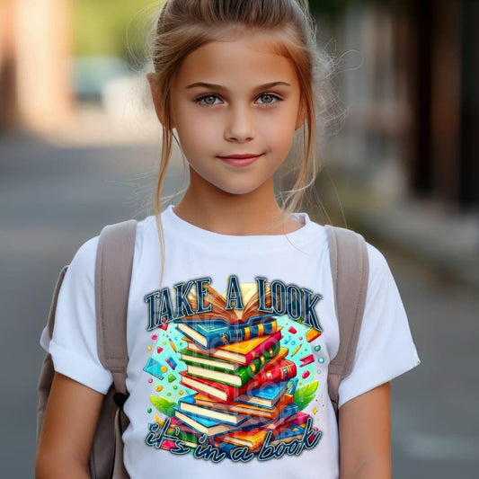 Kids Take a Look It's In A Book Top