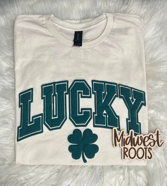 Lucky Puff Print Top