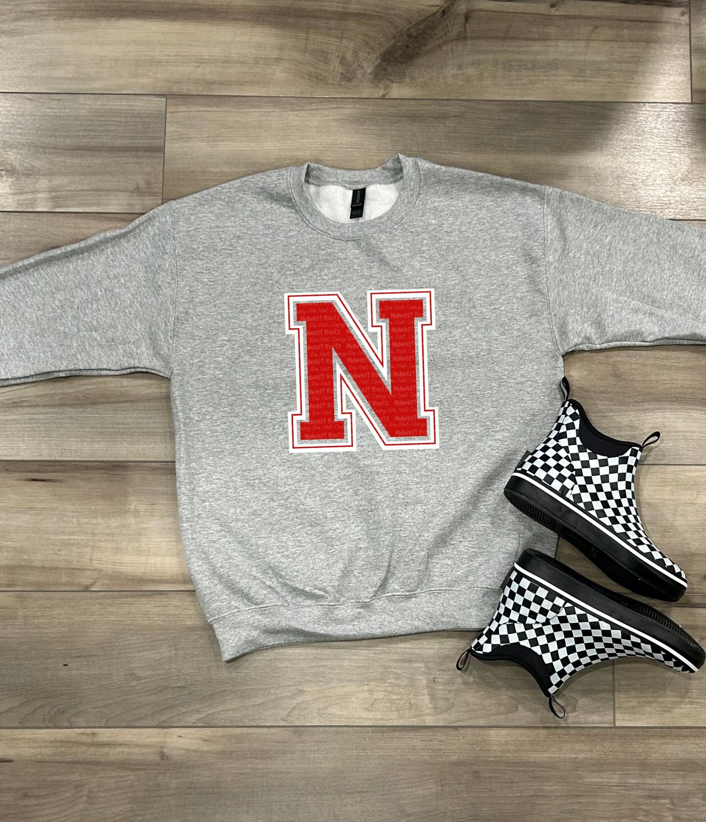 Hu$kers Oversized Arm Print Top