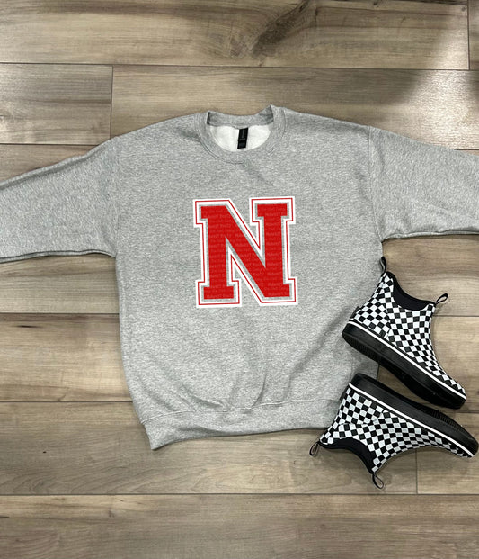 Hu$kers Oversized Arm Print Top