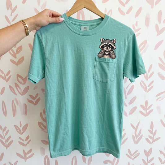 Raccoon Pocket Peeker Top