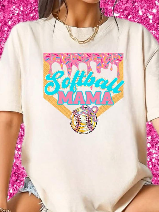 DTF Print - Softball Mama