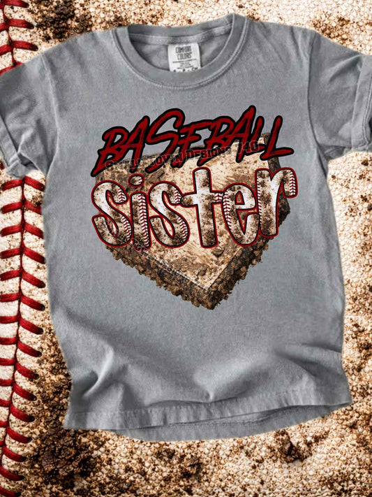 Baseball Sister Kids Top