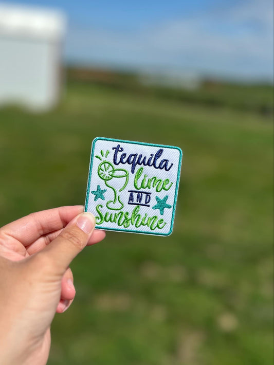 Tequilla Lime & Sunshine Hat Patch