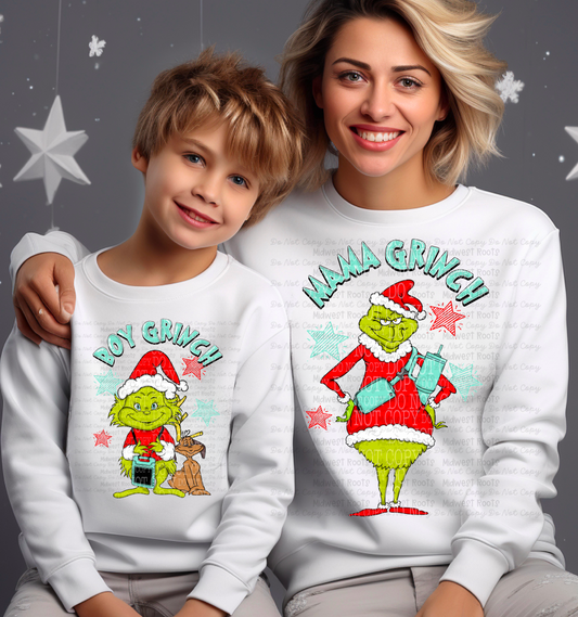 Kids Boy Green Man Top