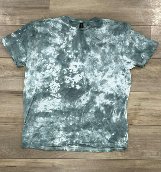 RTS Blank Dark Green Scrunch Tie Dye