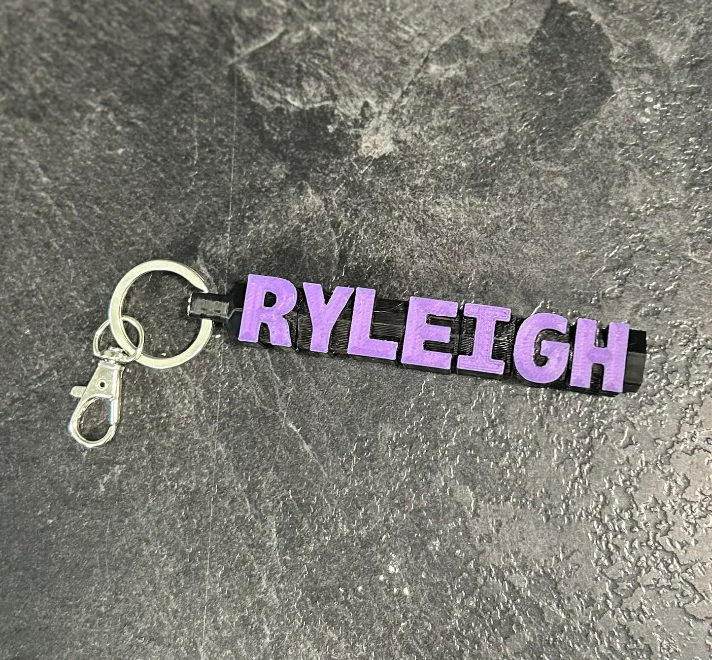 3D Printed Fidget Name Keychain