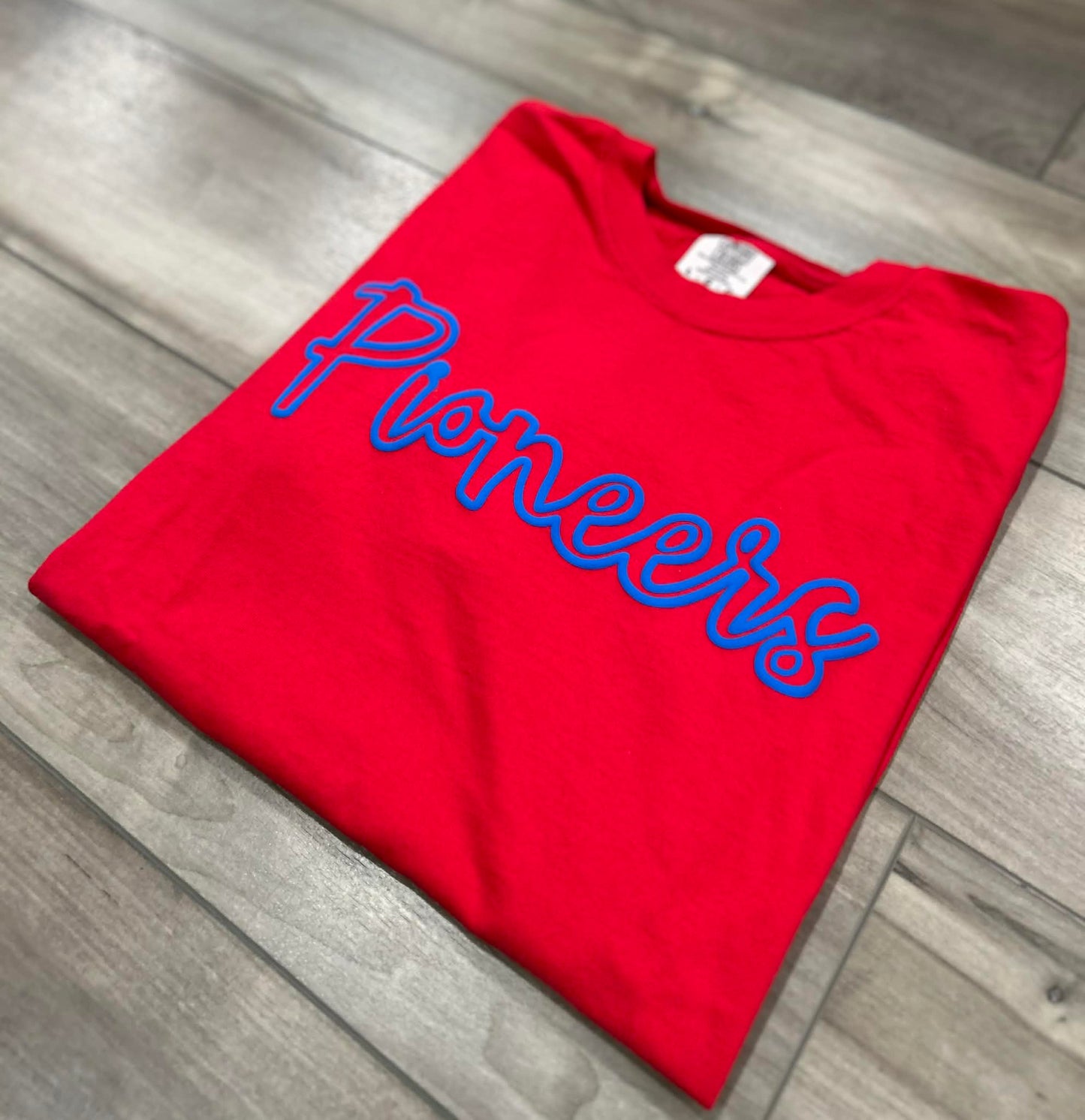 Custom Team Outline Puff Printed Top