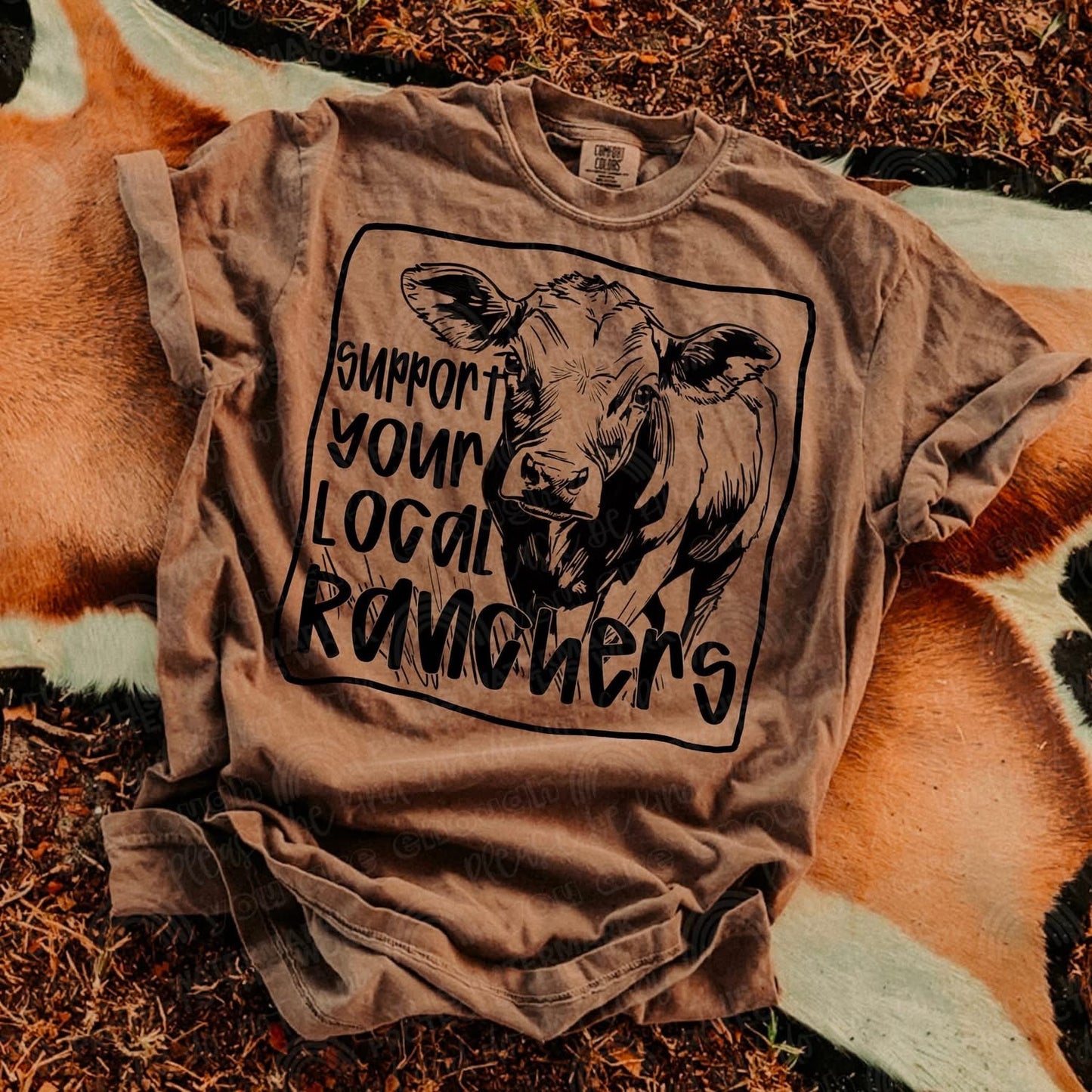 DTF Print - Support Your Local Ranchers