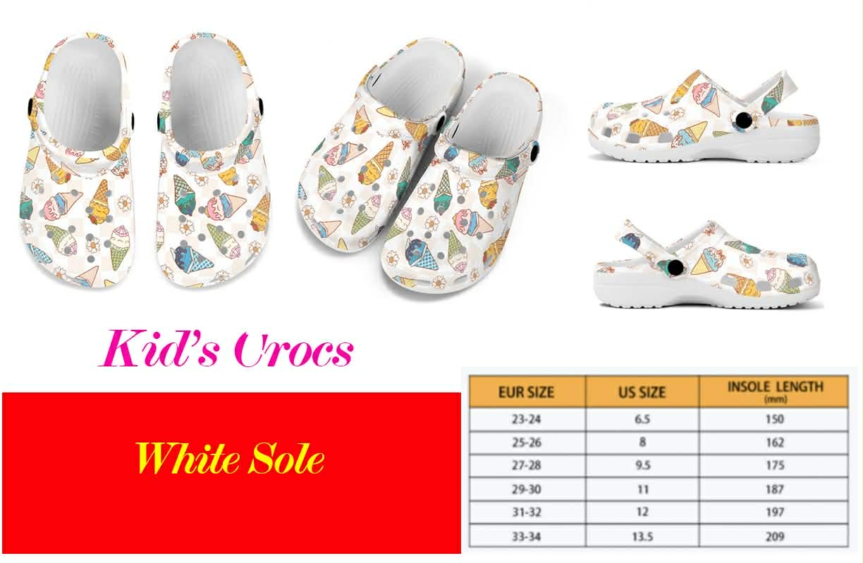 Pre Order Kids Patterned Clogs