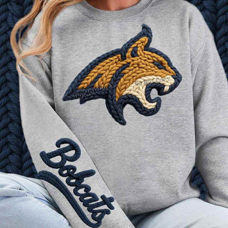 DTF Print- Faux Yarn Bobc@ts