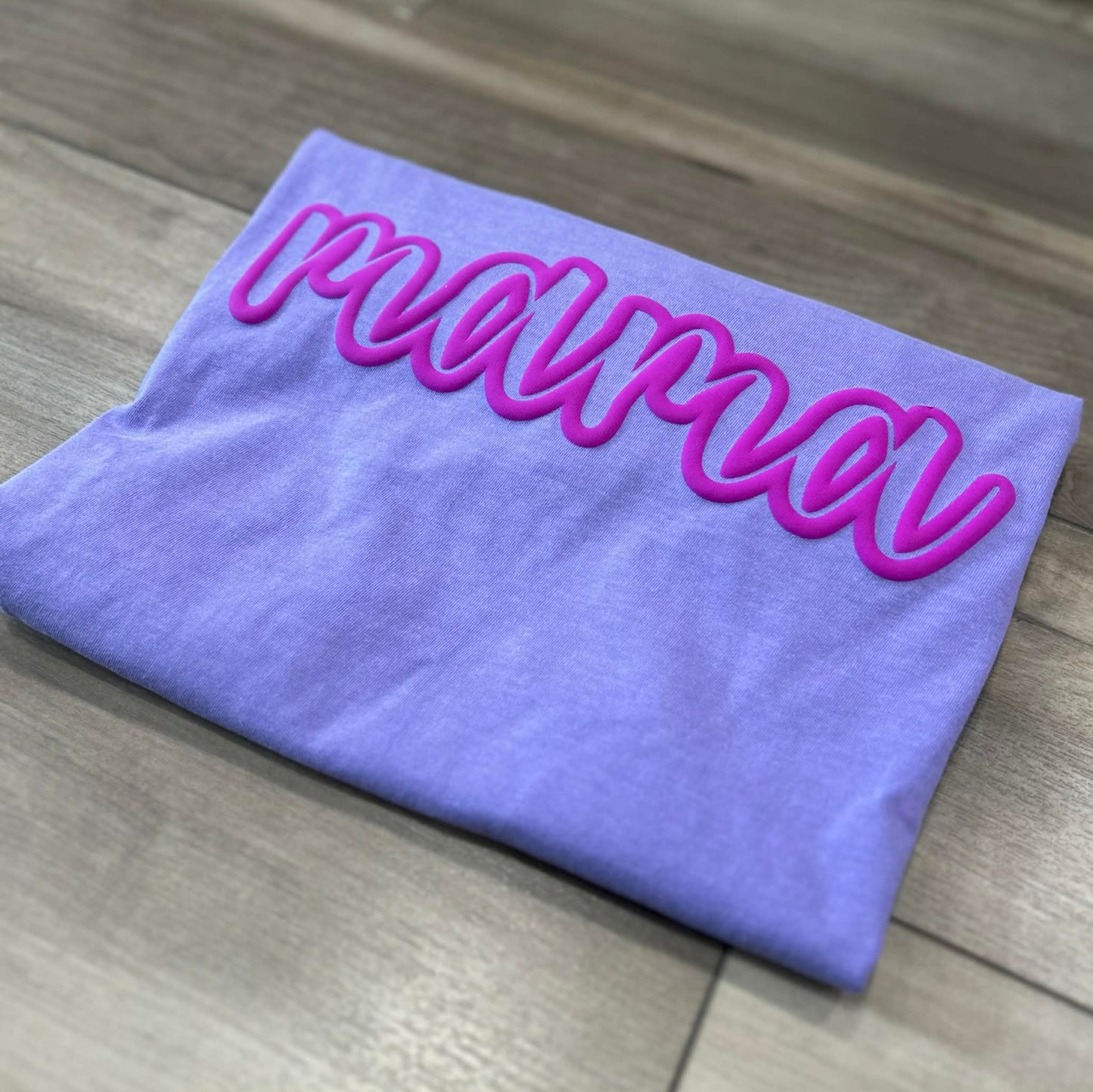 Mama Outline Puff Print Top