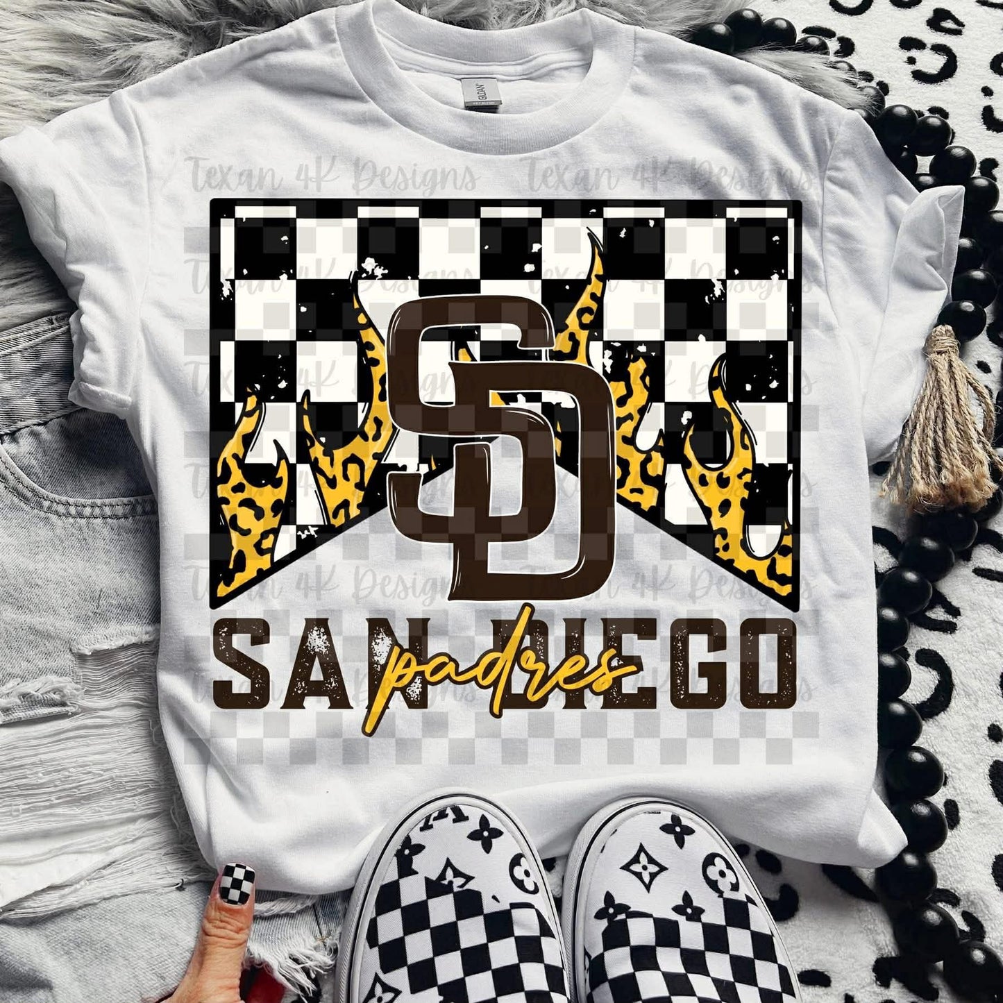 DTF Print - Flame Baseball Team