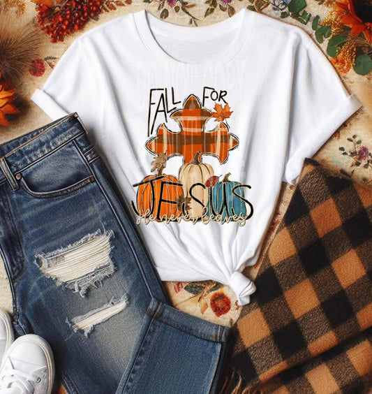 DTF Print - Fall For Jesus
