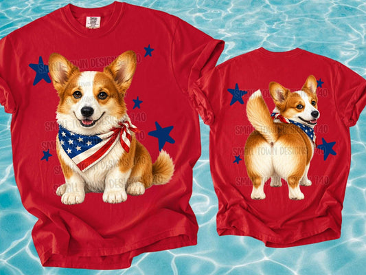 WS Completed RWB Pembroke Welsh Corgi Kids Top