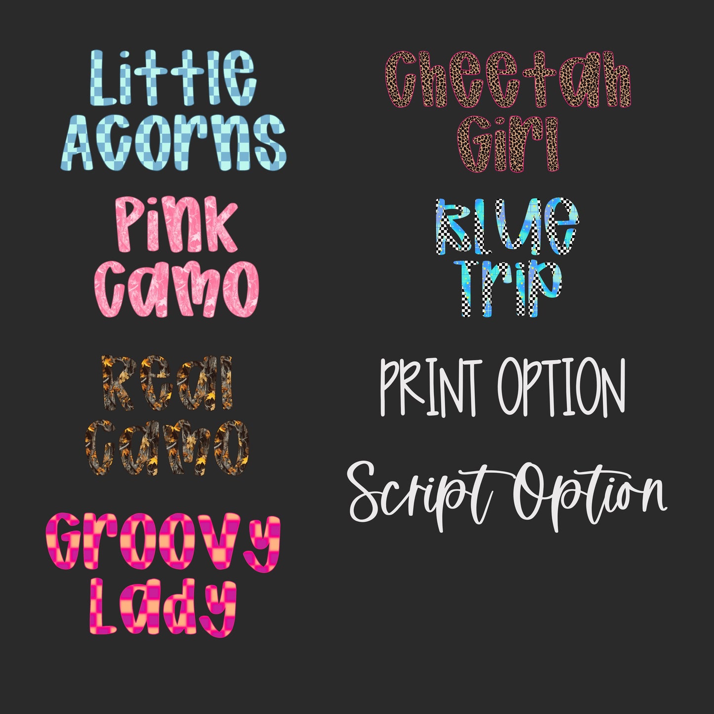 Custom Patterned Name Kids Top