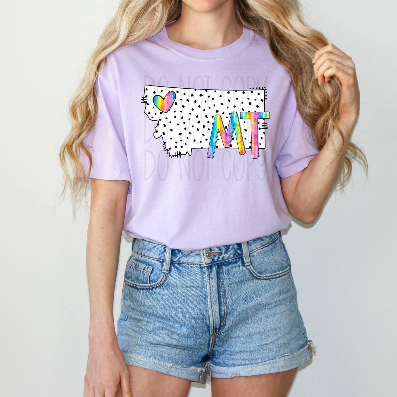 Dot & Rainbow State Tees Top