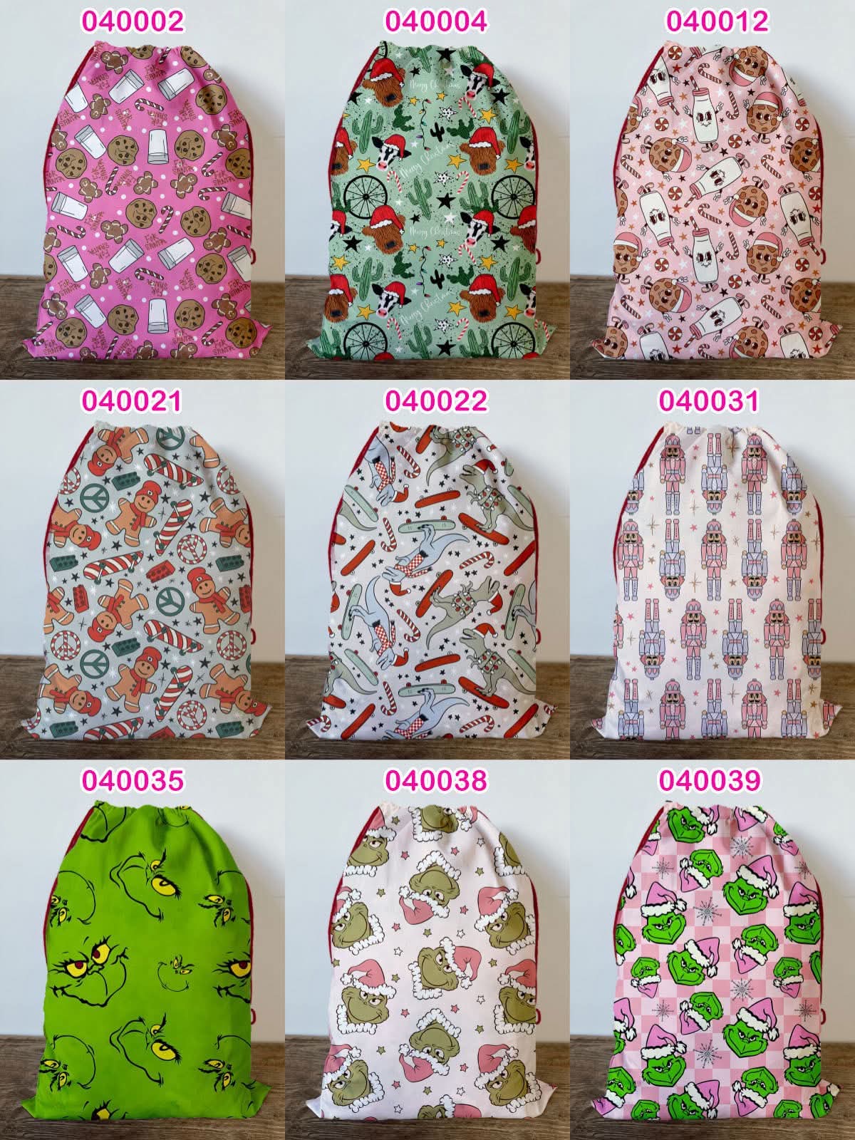 Pre Order Santa Sacks