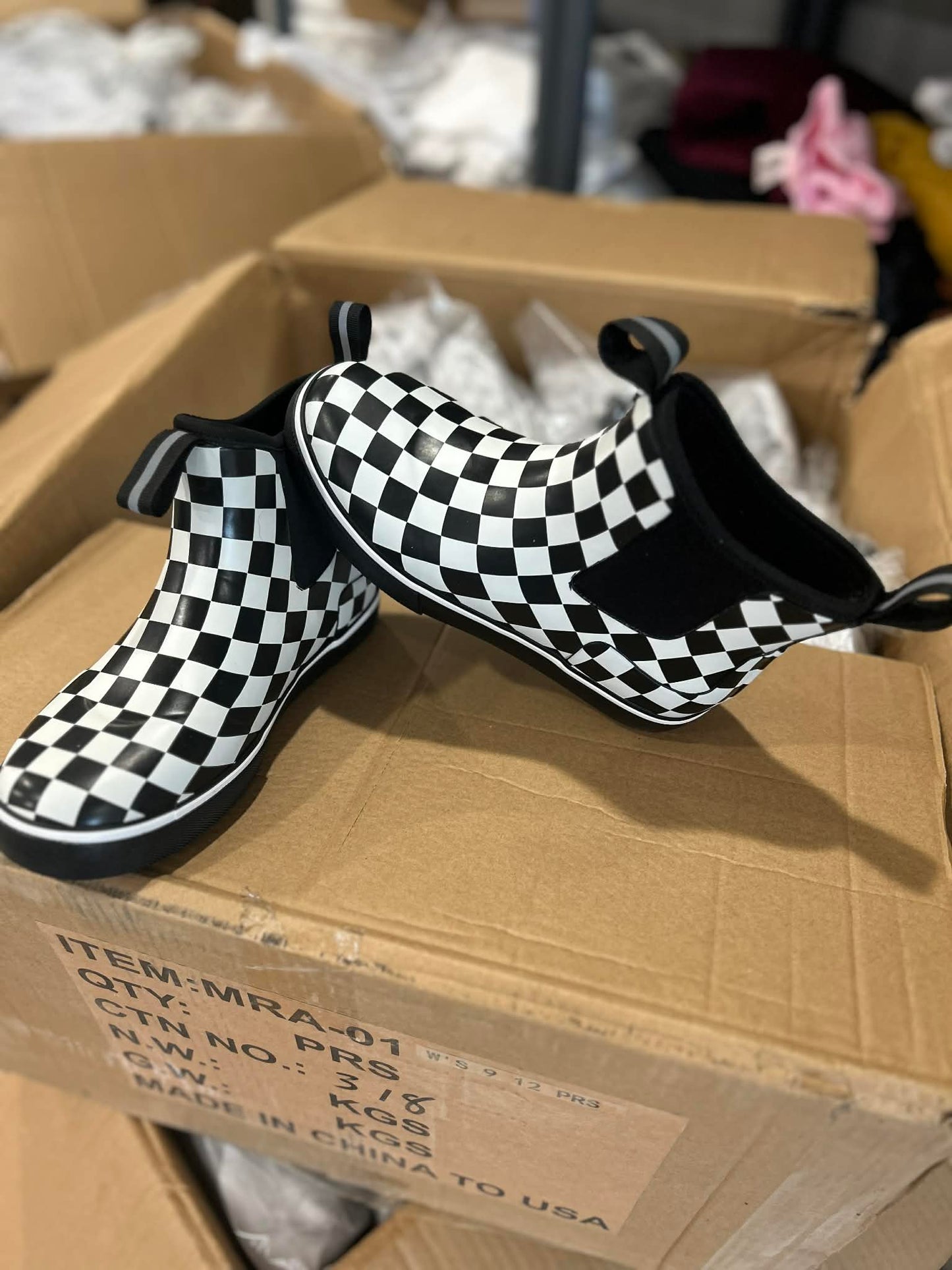 RTS Checkered Deck Boots