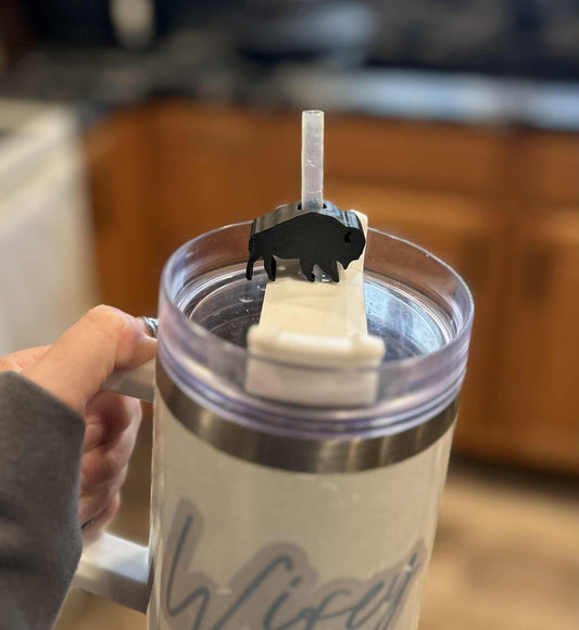 3D Printed Buffalo Straw Holder