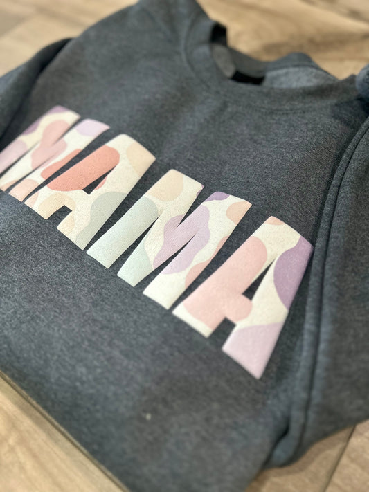 Custom Pastel Leopard Printed Puff Print