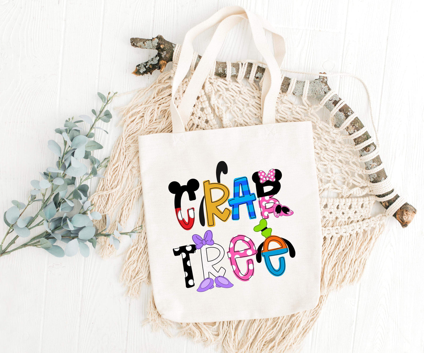 Custom Name Canvas Bag