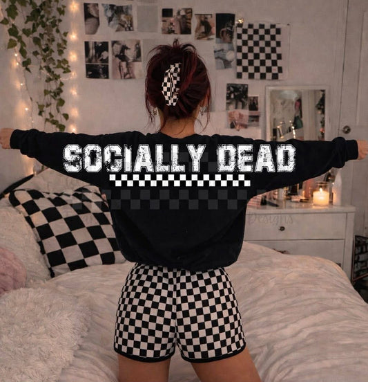 WS Completed Top Over Sized Socially Dead