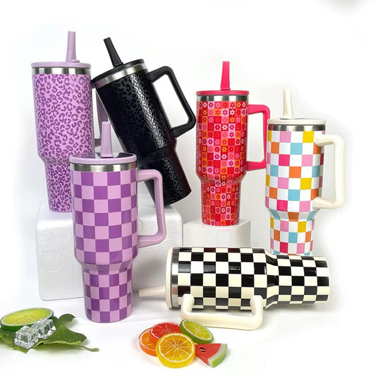 Pre Order Patterned Flip Top Tumbler