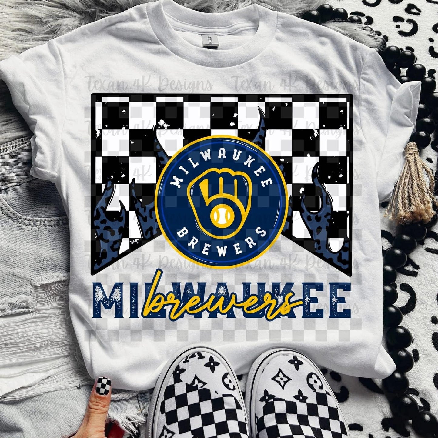 DTF Print - Flame Baseball Team