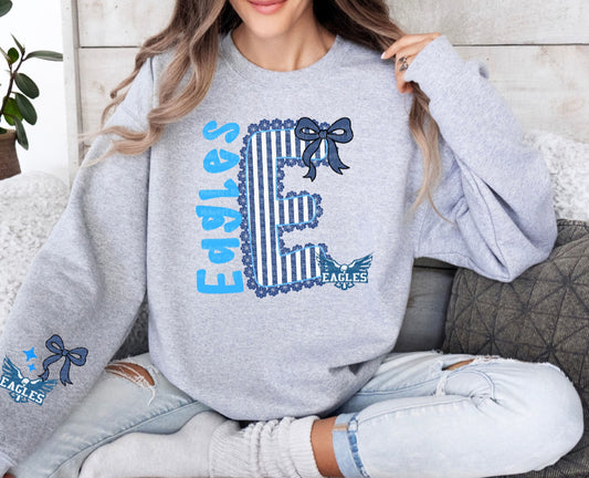 DTF Print - Seersucker Eagles Blue