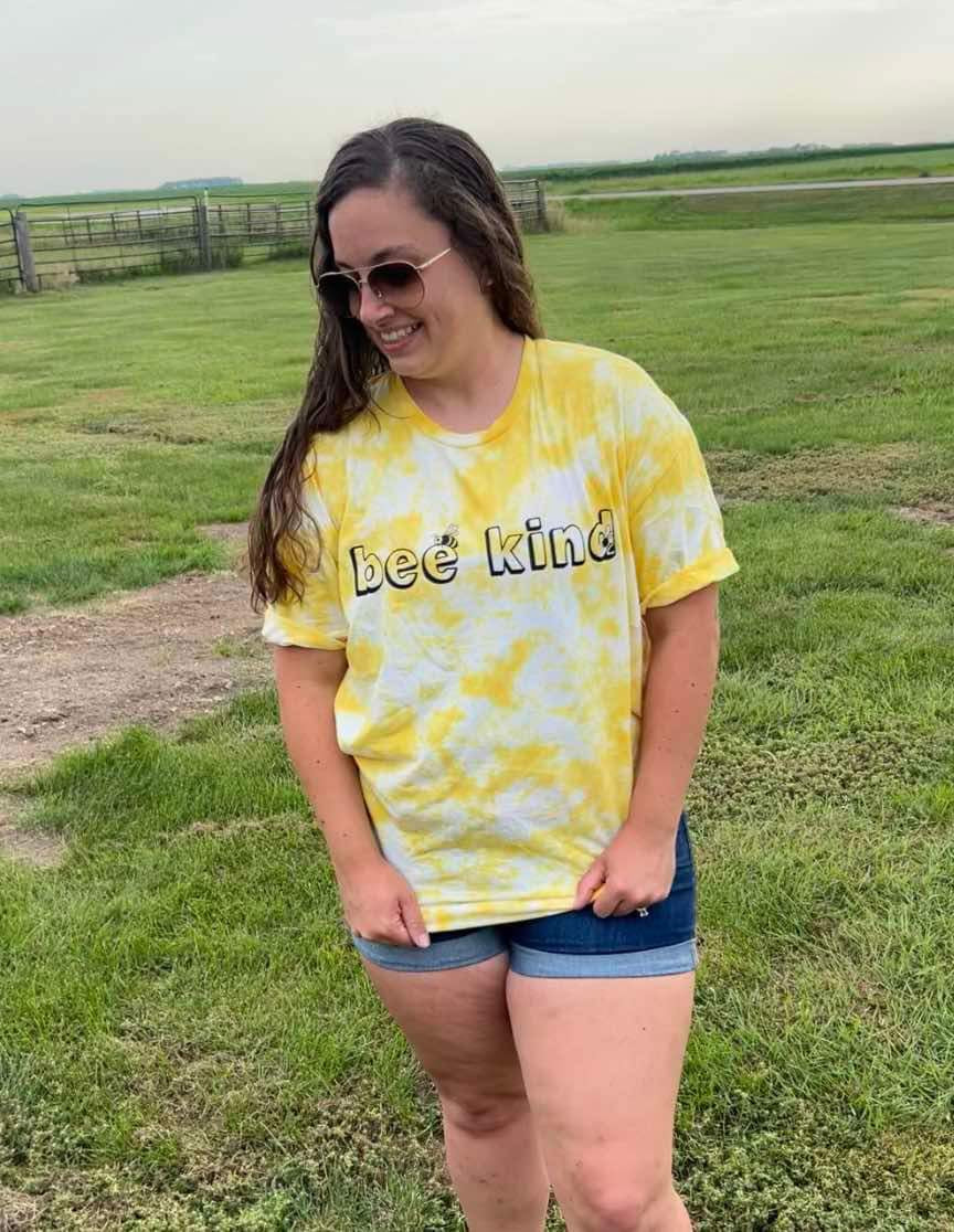 RTS Bee Kind Tie Dye Top