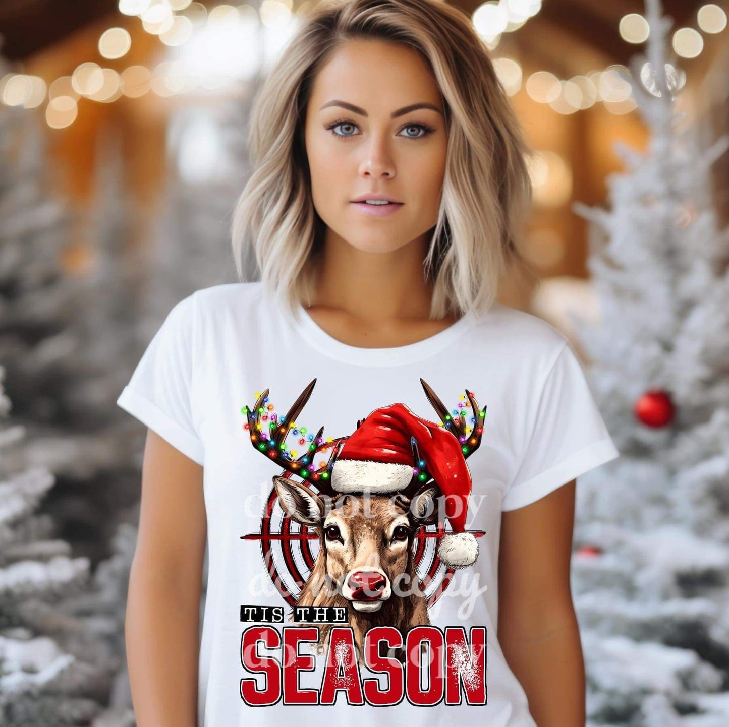 DTF Print Tis The Season Buck