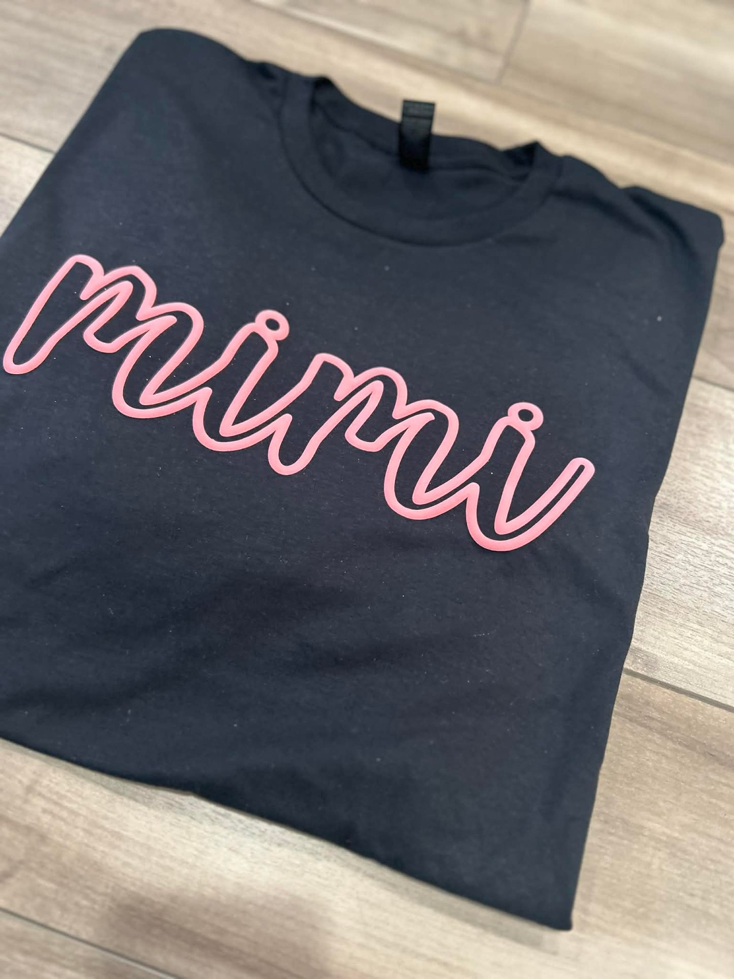 Custom Name Outline Puff Printed Top