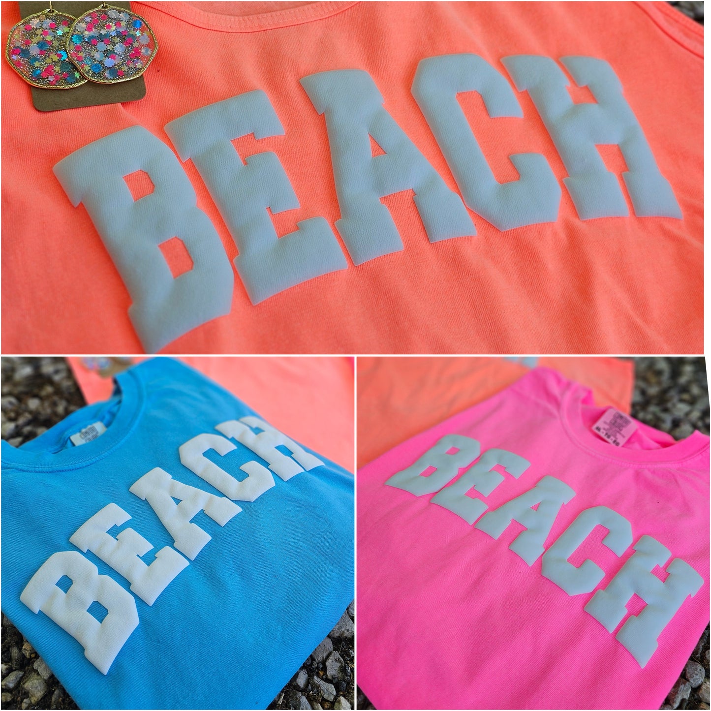 Beach Puff Print Top